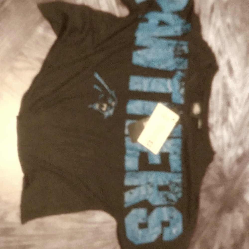 Women's nfl crop top. Carolina Panthers
